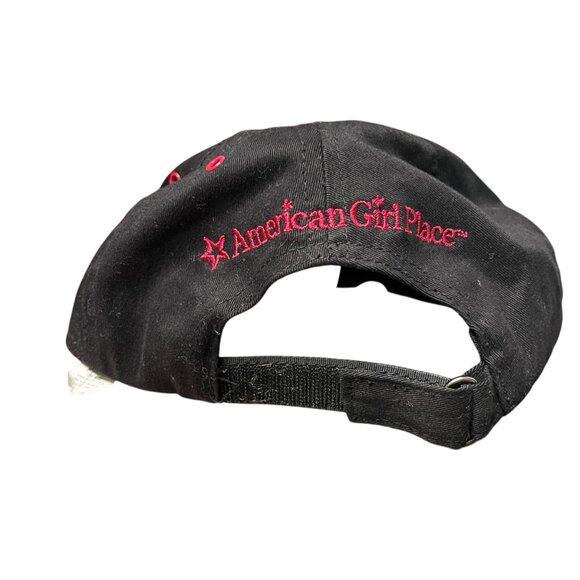 American‎ Girl Place New York Adjustable Hat for Girls  Black Red Distressed - Picture 6 of 10